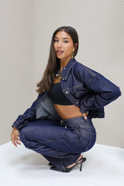 Straight Jeans Donker Blauw