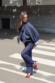 Straight Jeans Donker Blauw