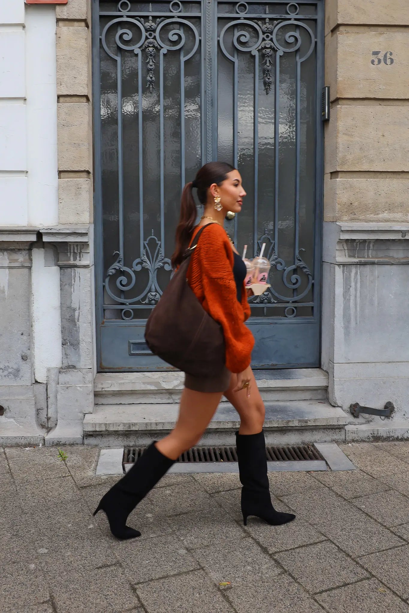 Koop Hoge Laarzen Zwart met cm hak bij Ladylike – Ladylike Fashion