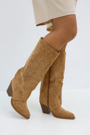 Camel Laarzen met Studs