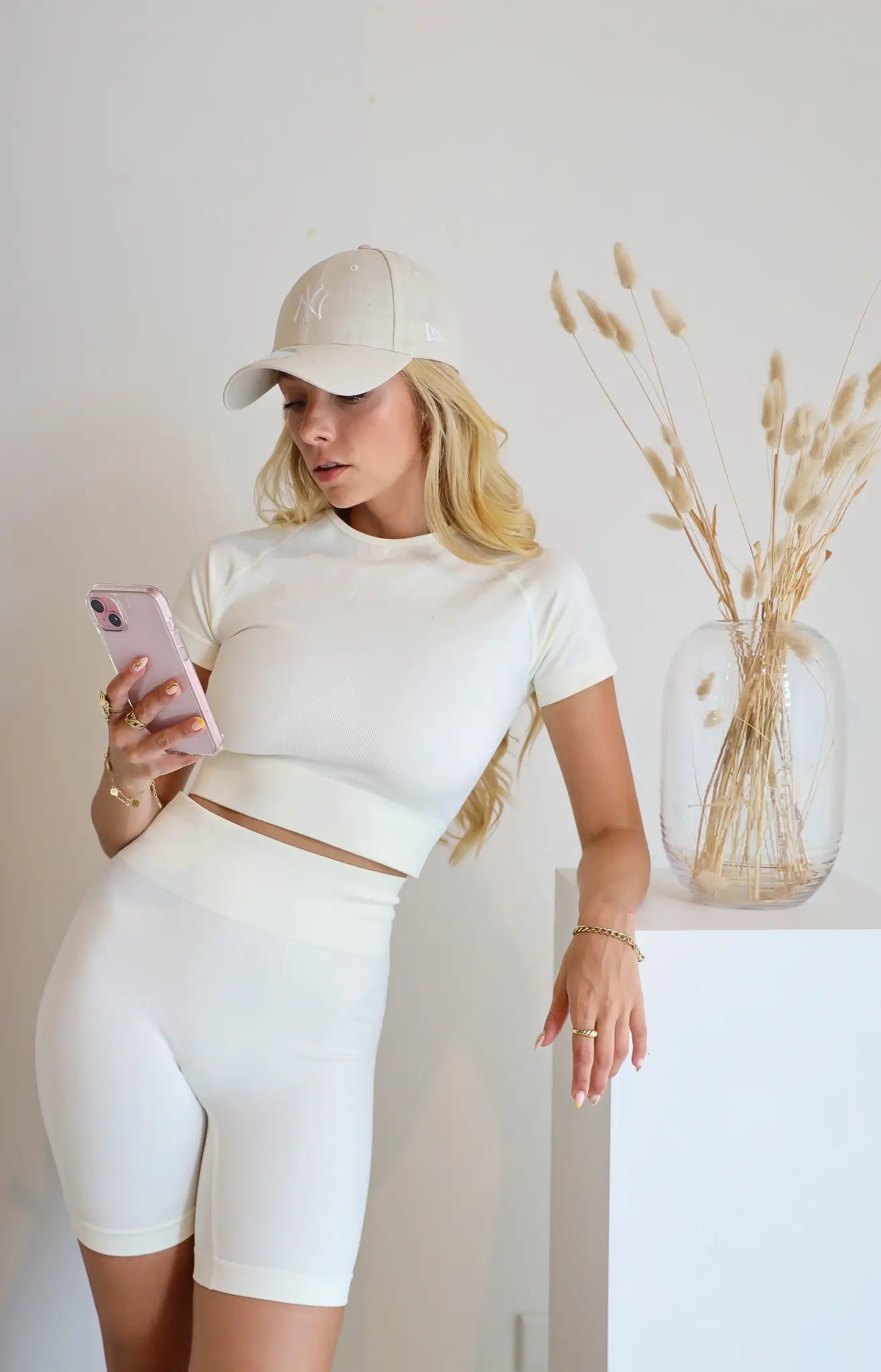 Sport Set Crème Lounge Set Ladylike Fashion Sport Set Pilates Set