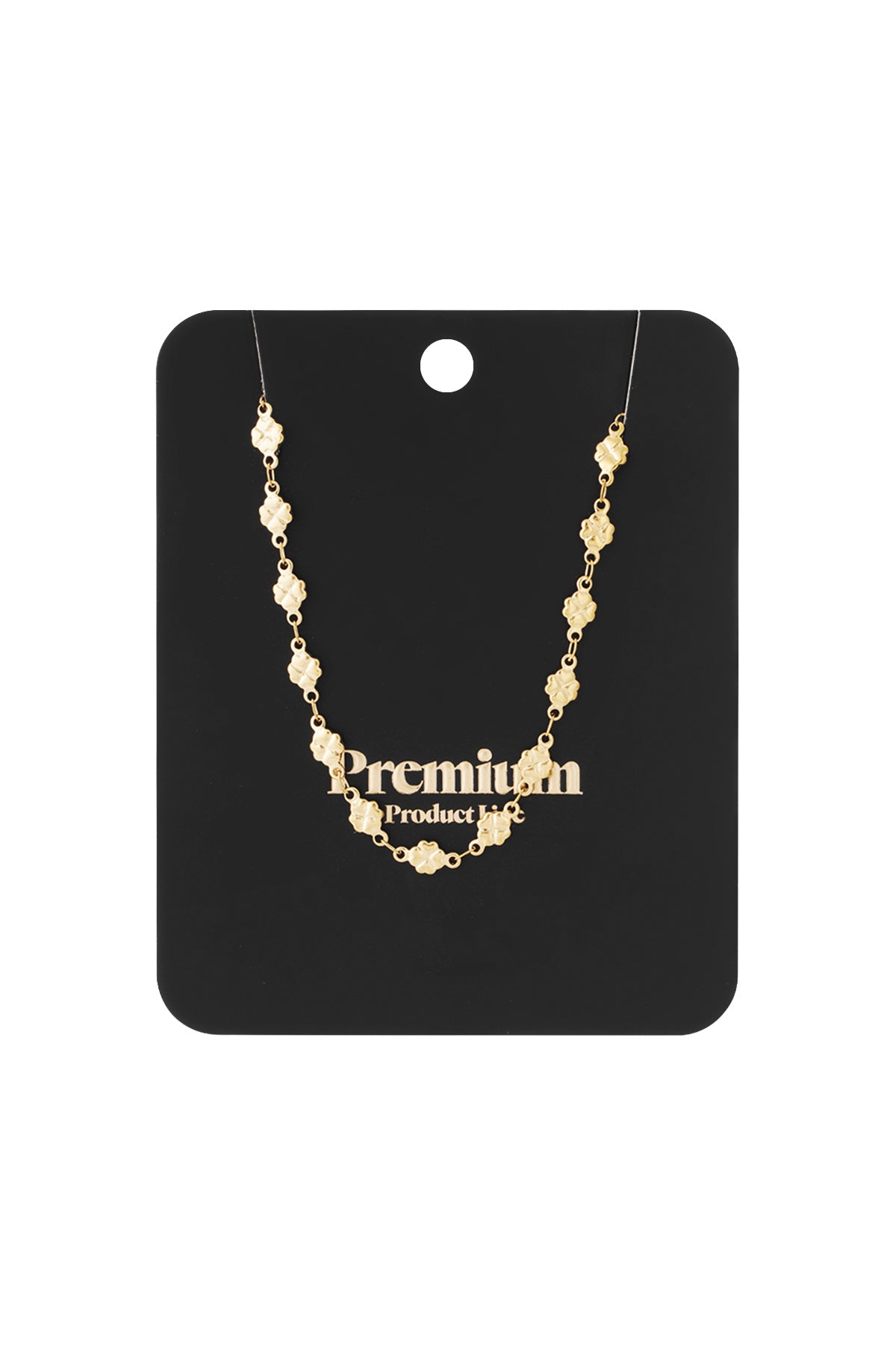 ketting hangertjes goud yehwang ladylike fashion stainless steel waterproof ketting