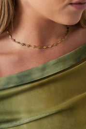 ketting hangertjes goud yehwang ladylike fashion stainless steel waterproof ketting