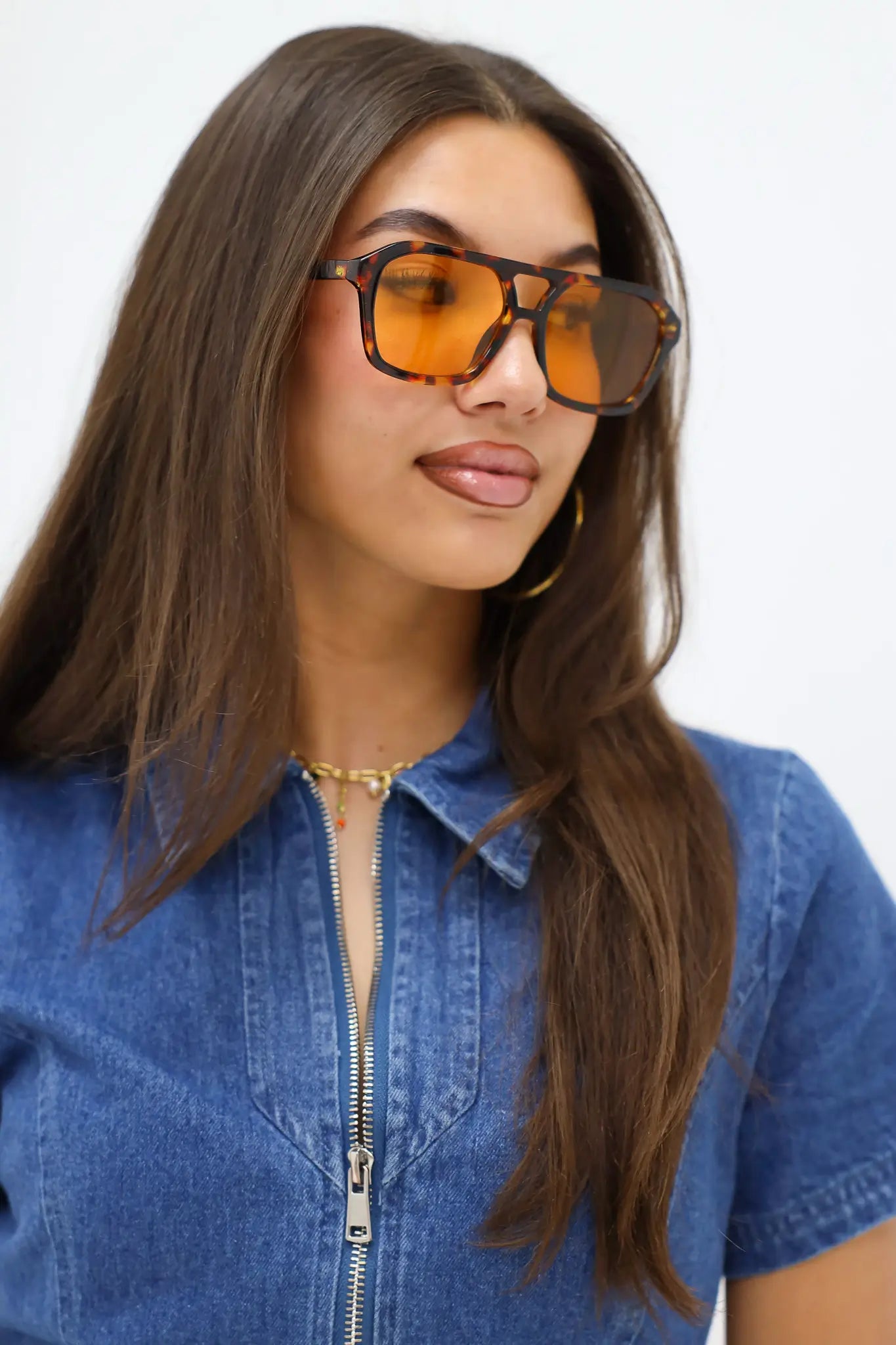 rosie zonnebril oranje trendy statement dames bril merk see you ladylike fashion