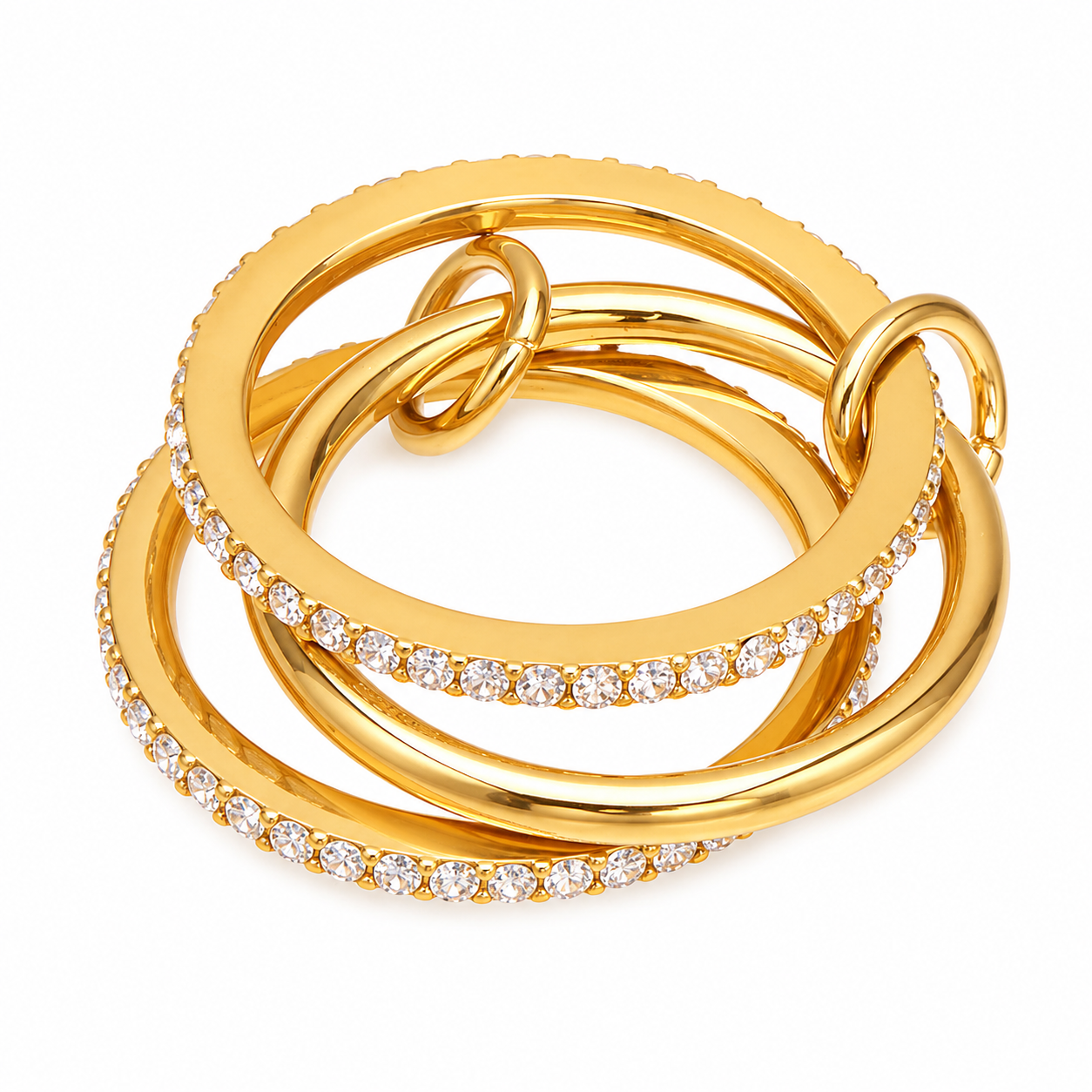 Ring 3 Bandjes Goud