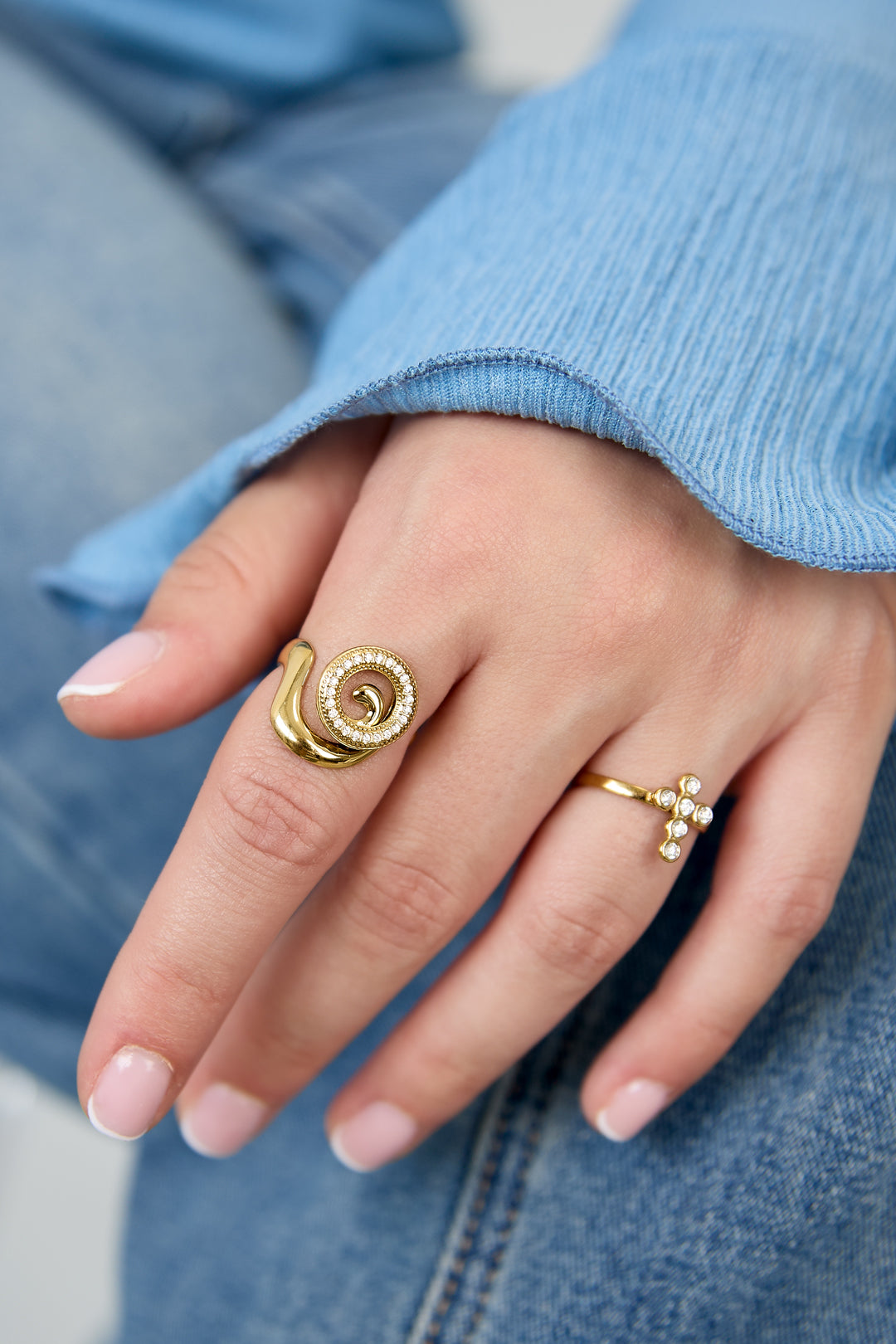 Ring Spiraalvorm Goud