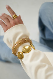 Armband Organische Vorm Goud