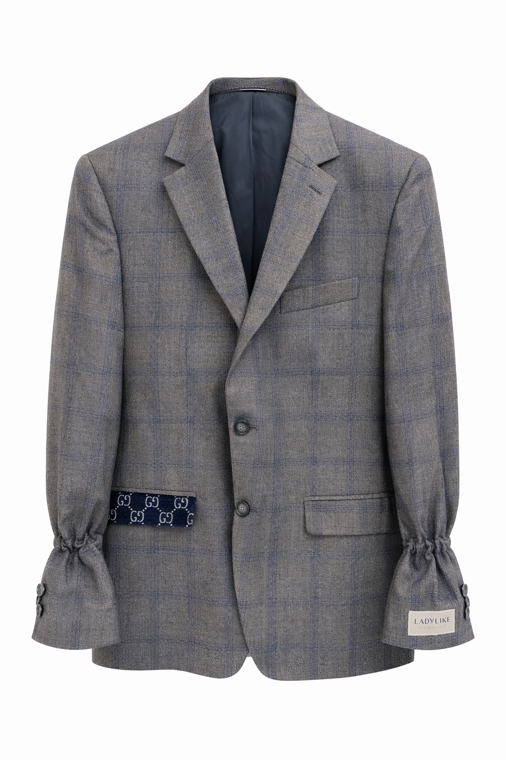 Atelier Series Reworked Blazer Grijs/Blauw