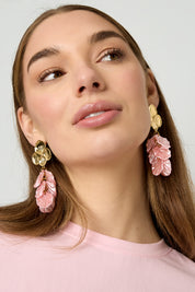 Oorbellen Bloem Licht Roze