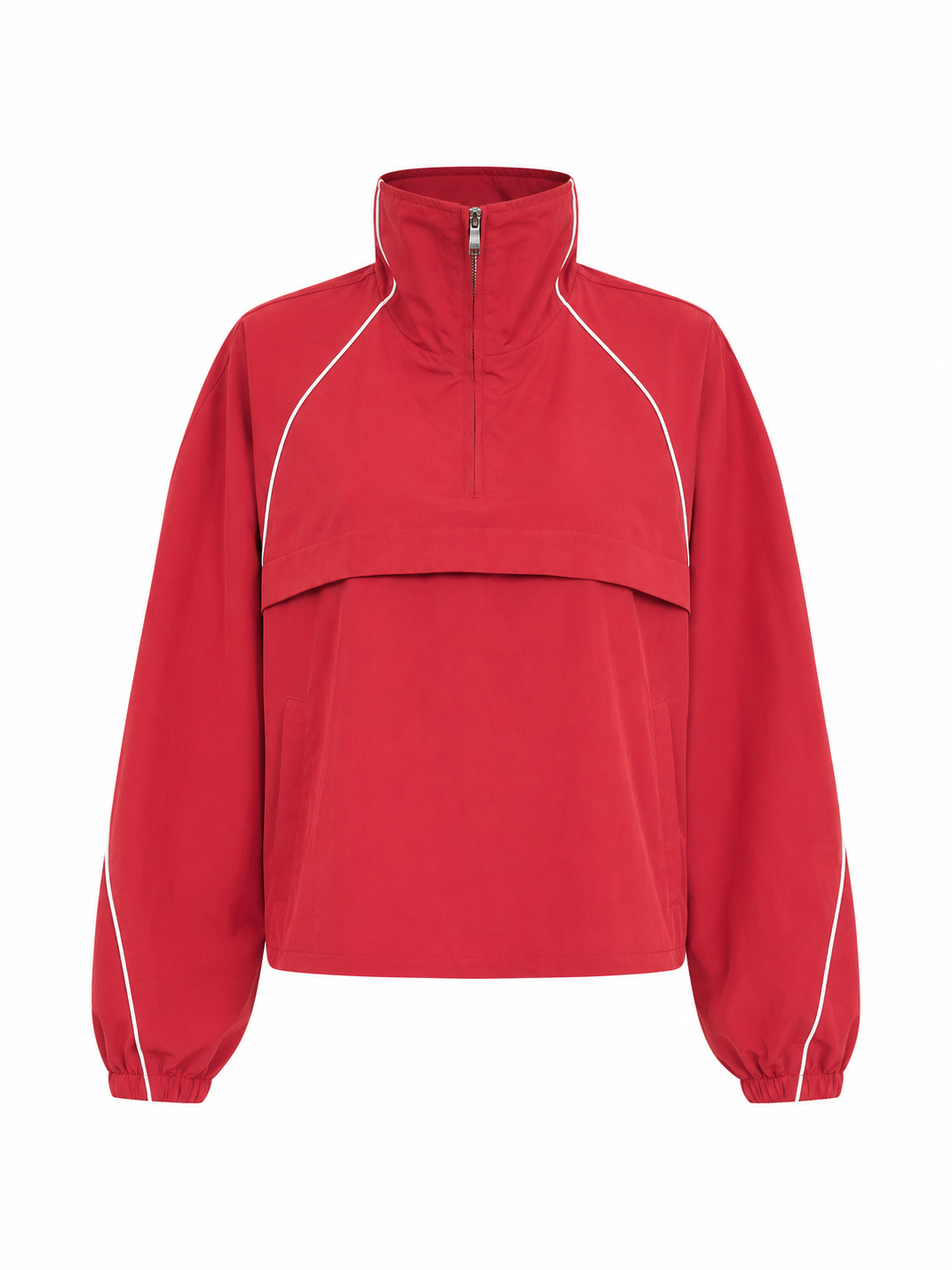Windbreaker Half Zip Rood