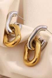 Oorbellen Schakel Duo Zilver/Goud