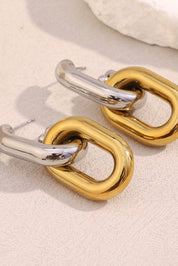 Oorbellen Schakel Duo Zilver/Goud