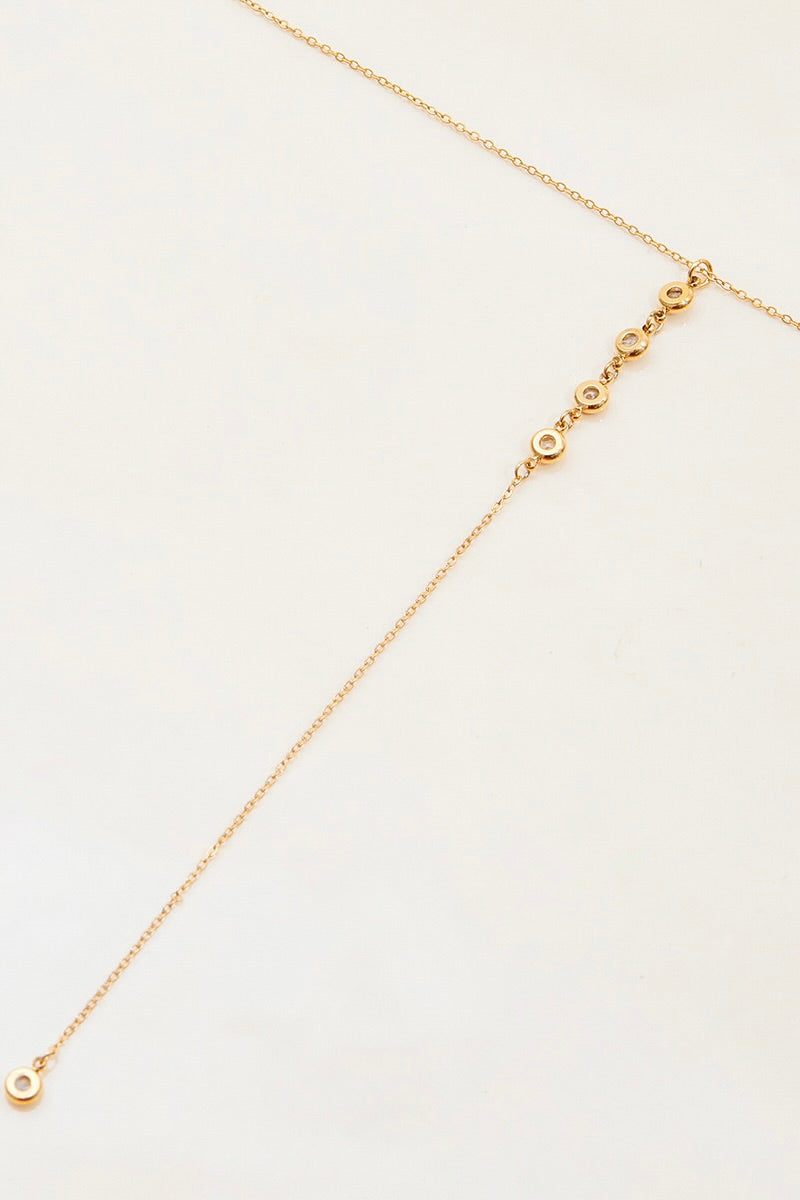 Ketting Line Drop Goud