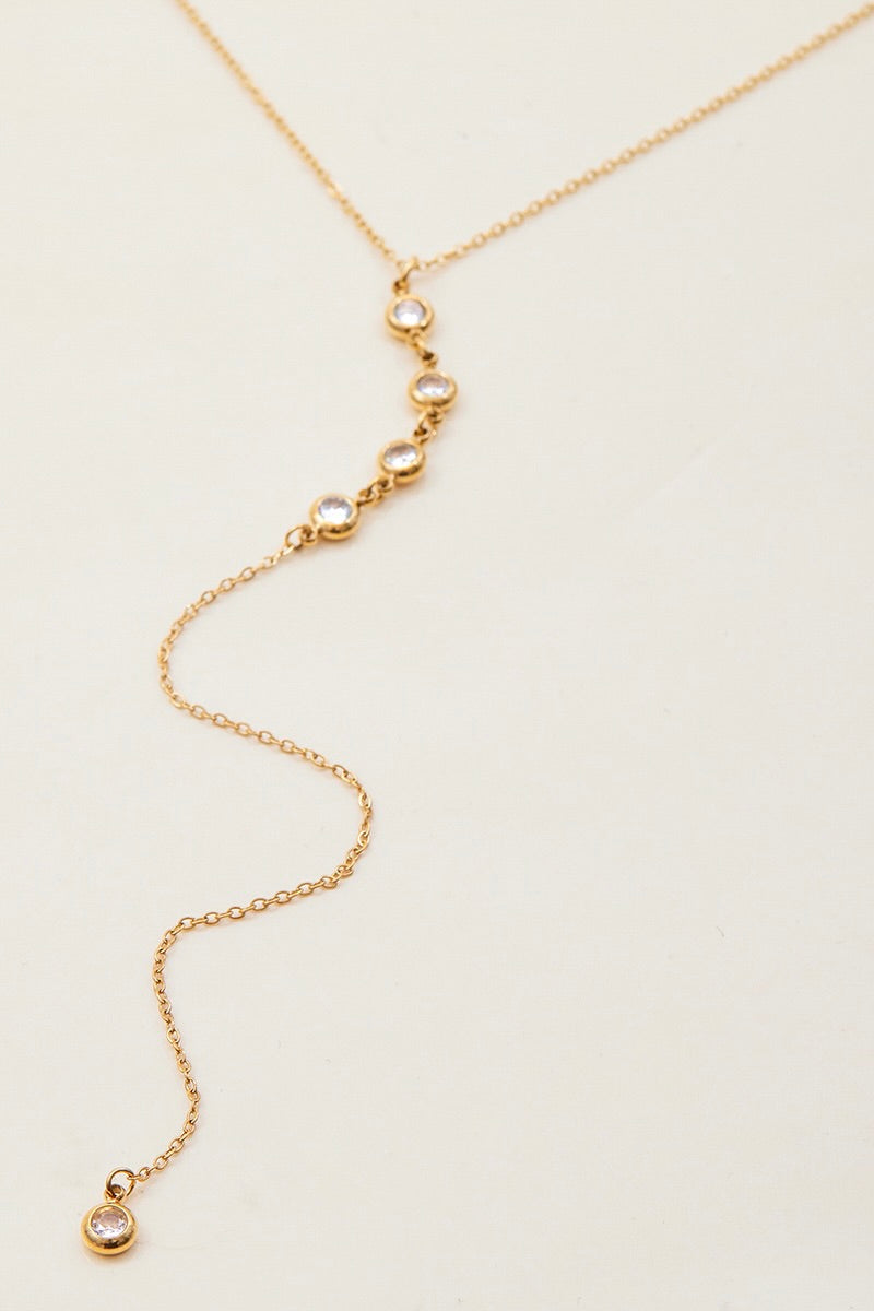 Ketting Line Drop Goud