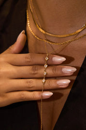 Ketting Line Drop Goud