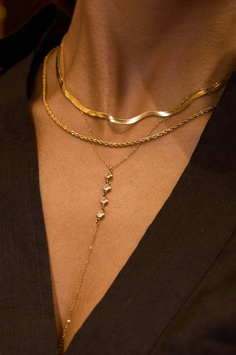 Ketting Line Drop Goud