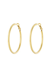 Oorbellen Basis Hoops Large Goud