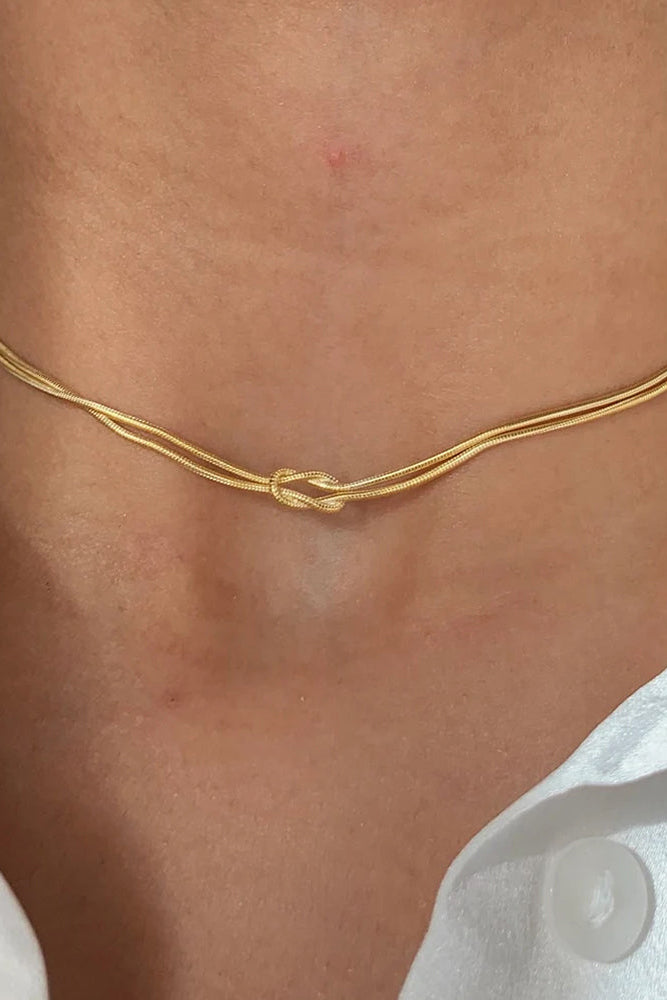 Ketting Knoop Goud