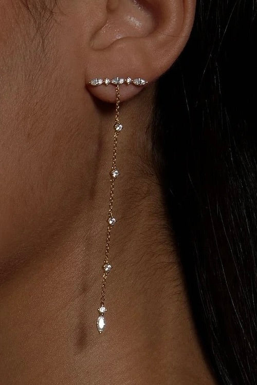 Oorbellen Sparkle Drop Goud