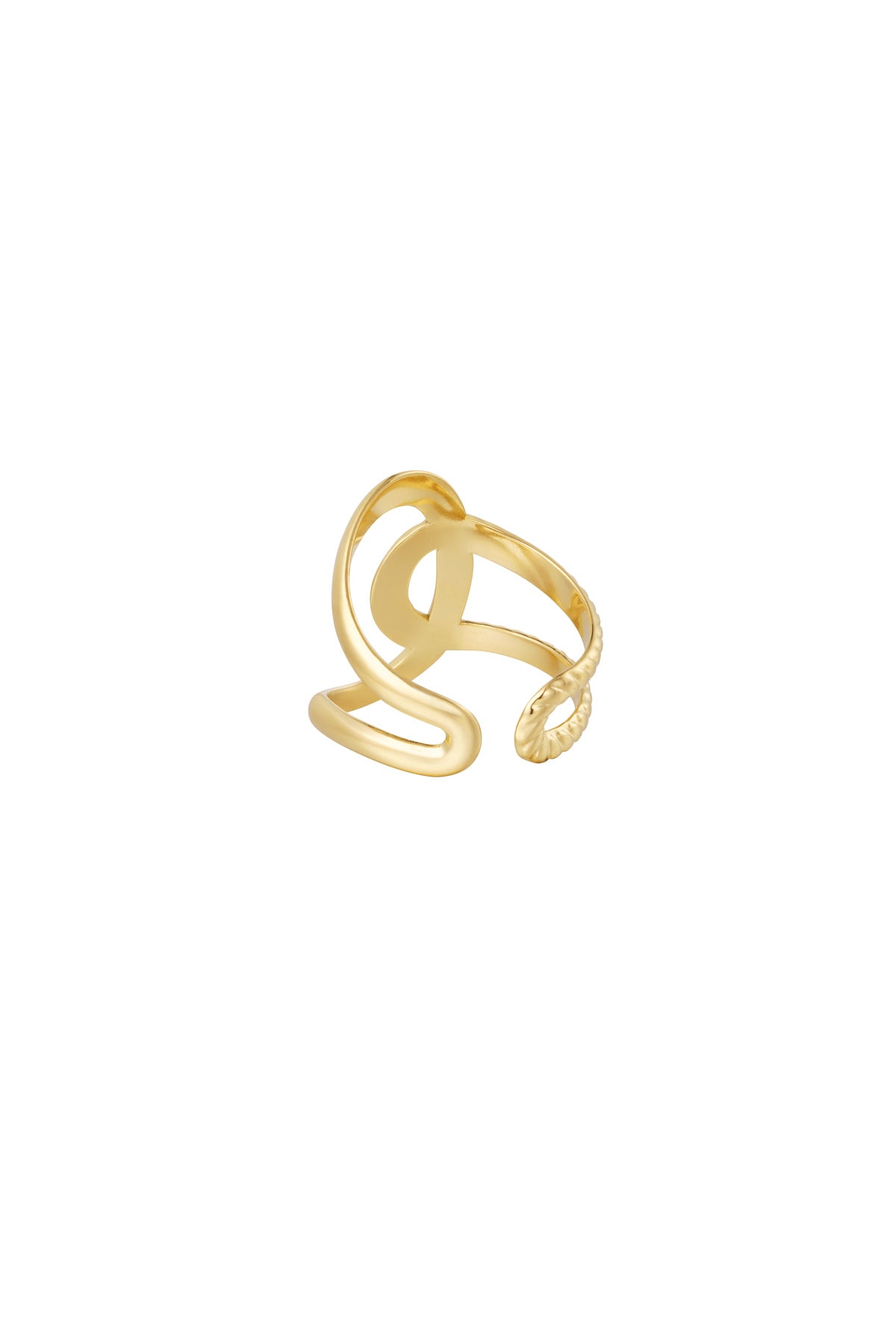 Ring Knoop Detail Goud