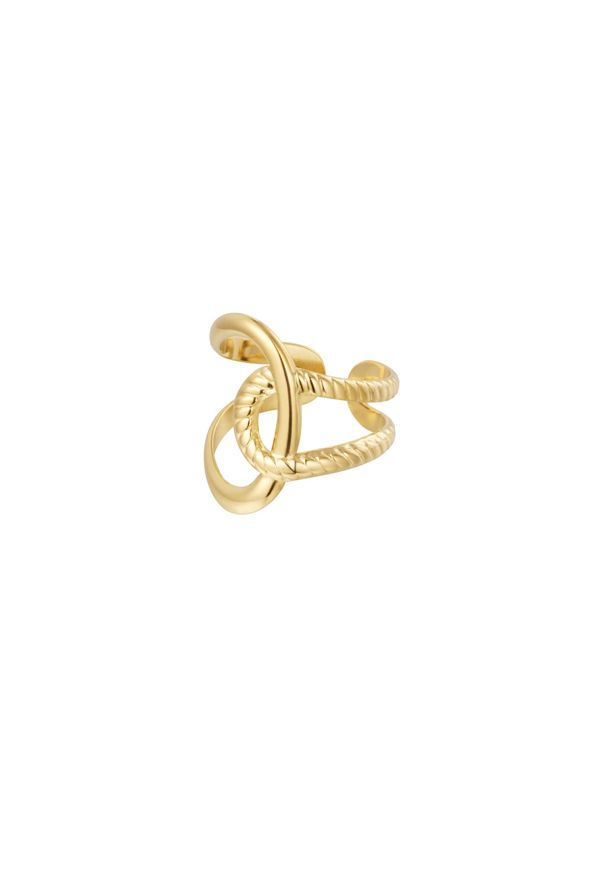 Ring Knoop Detail Goud