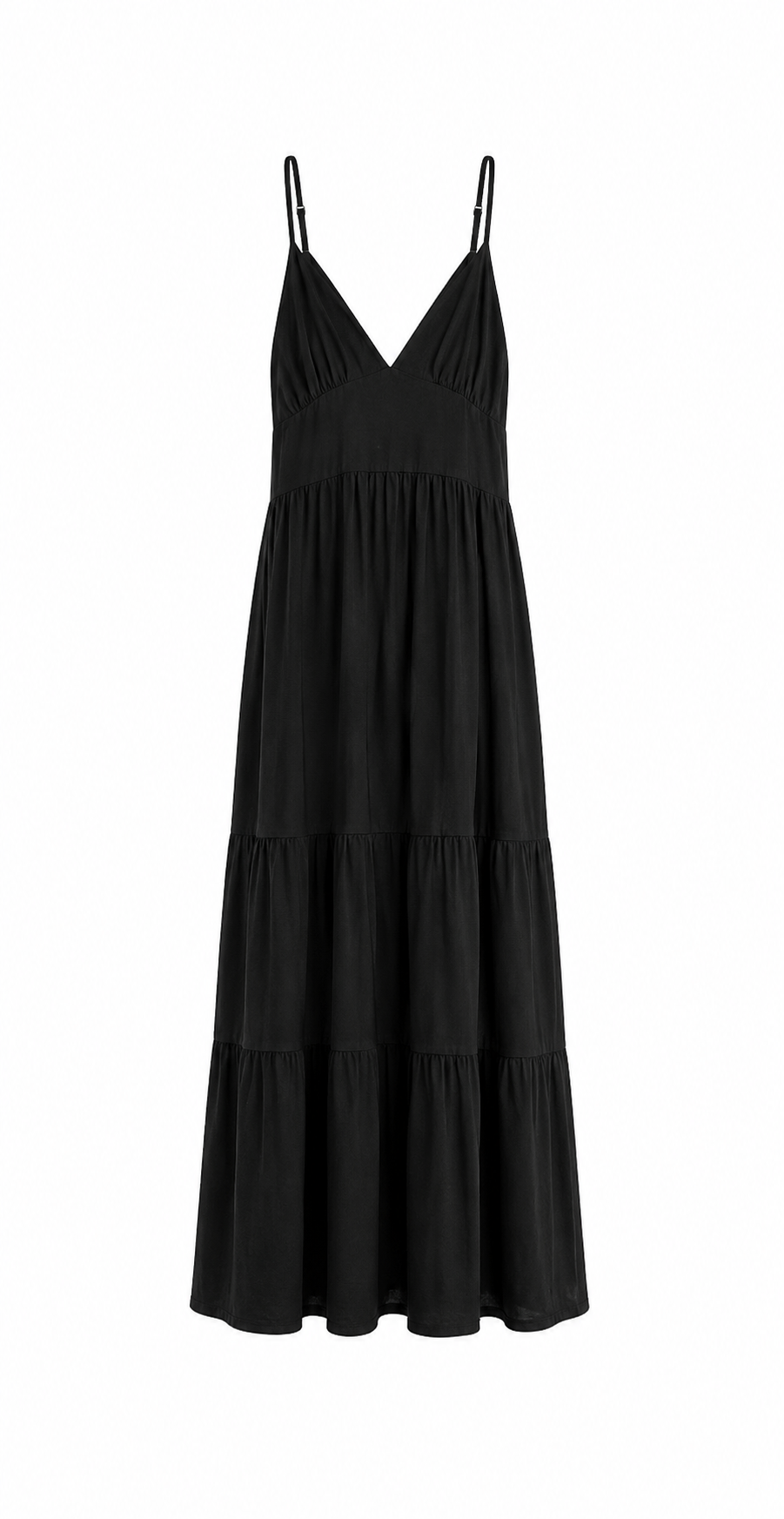 Maxi Jurk Strik Zwart