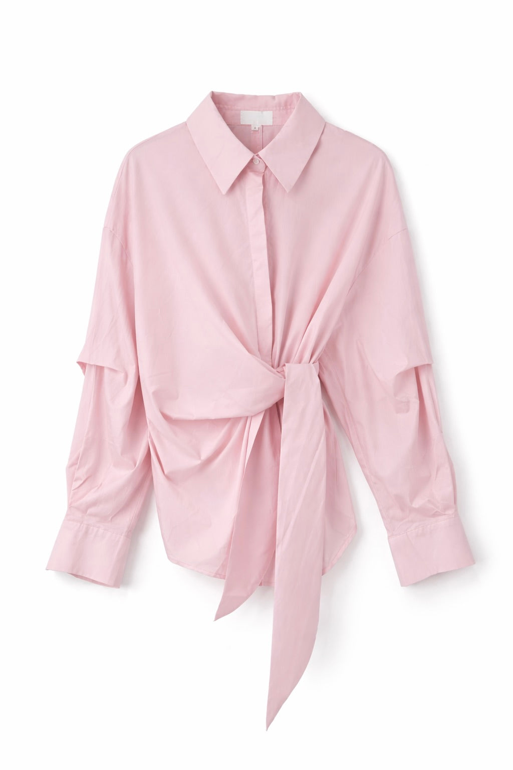 Blouse Omslag Detail Roze
