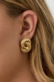Oorbellen Infinity Twist Goud