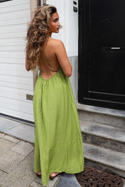 Maxi Jurk Flowy Groen