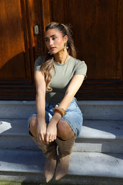 T-Shirt Soft Seamless Khaki