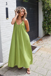 Maxi Jurk Flowy Groen