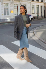 Atelier Series Reworked Blazer Grijs/Blauw