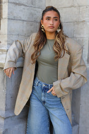 Atelier Series Reworked Blazer Ruit Camel