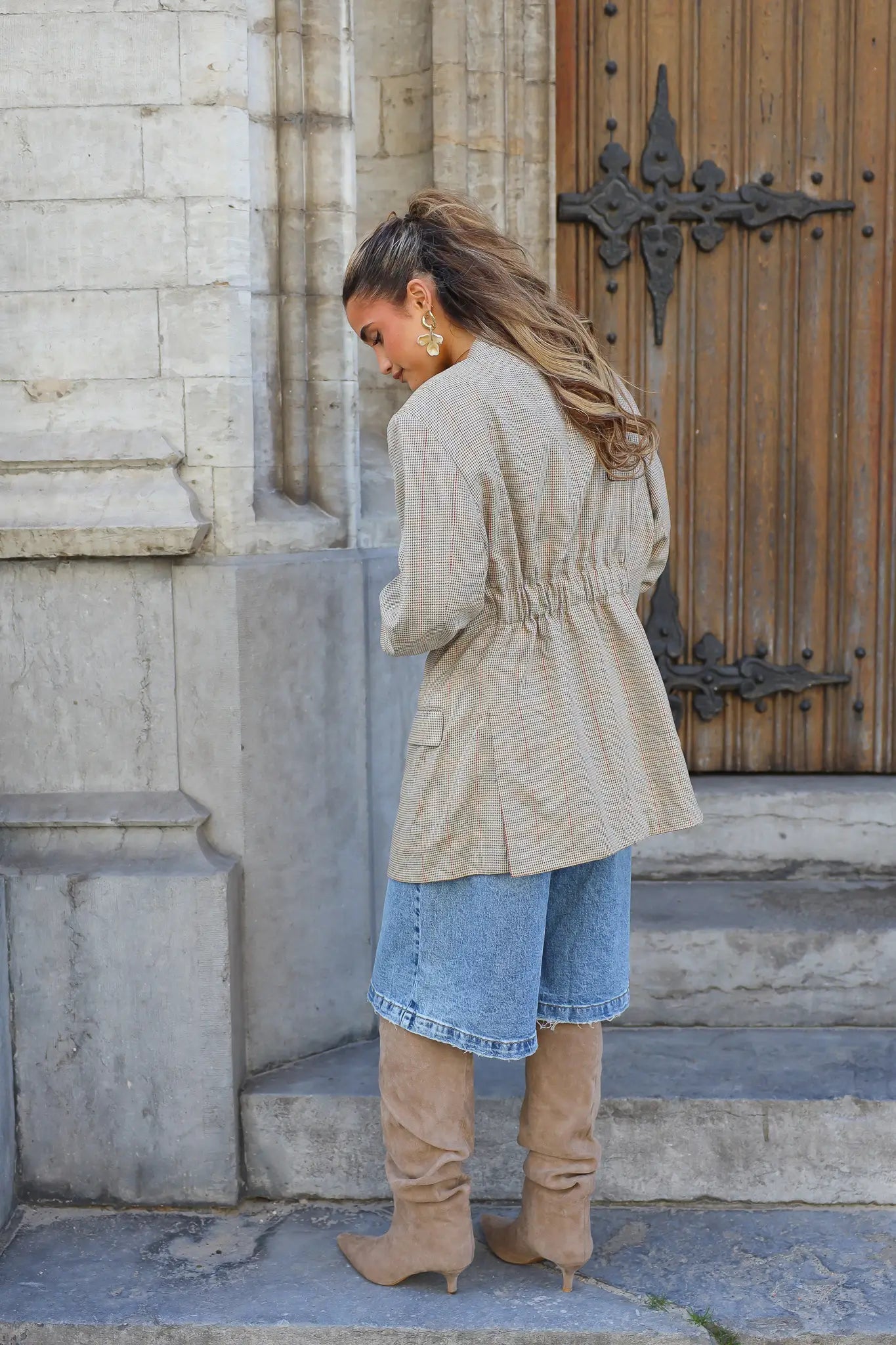 Atelier Series Reworked Blazer Ruit Camel