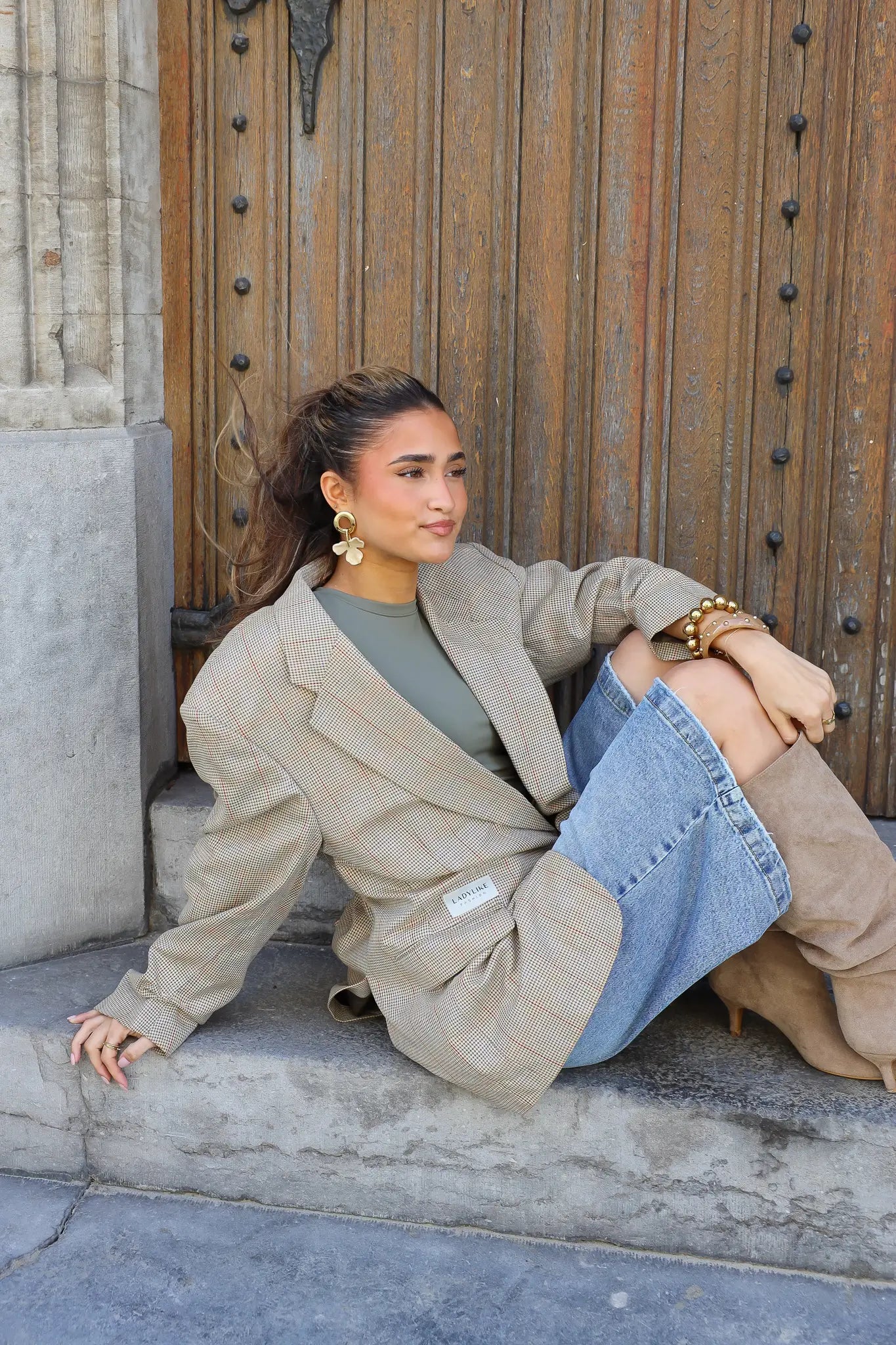 Atelier Series Reworked Blazer Ruit Camel