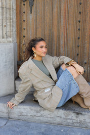 Atelier Series Reworked Blazer Ruit Camel