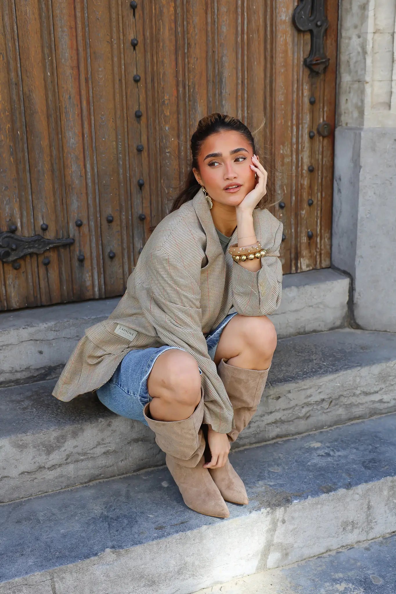 Atelier Series Reworked Blazer Ruit Camel