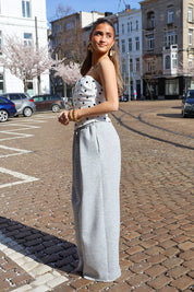 Jogger Plooi Effect Grijs