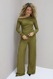 Structuur Broek Groen