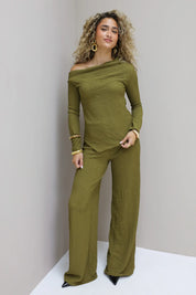 Structuur Broek Groen