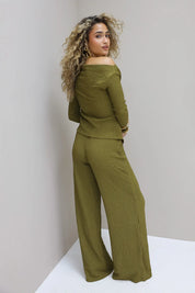 Structuur Broek Groen