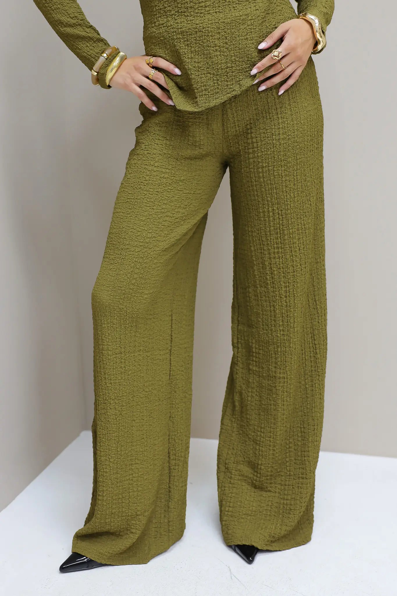 Structuur Broek Groen