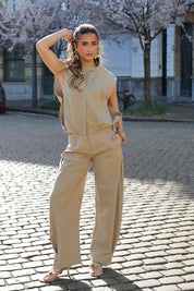 Pantalon Ballon Fit Camel