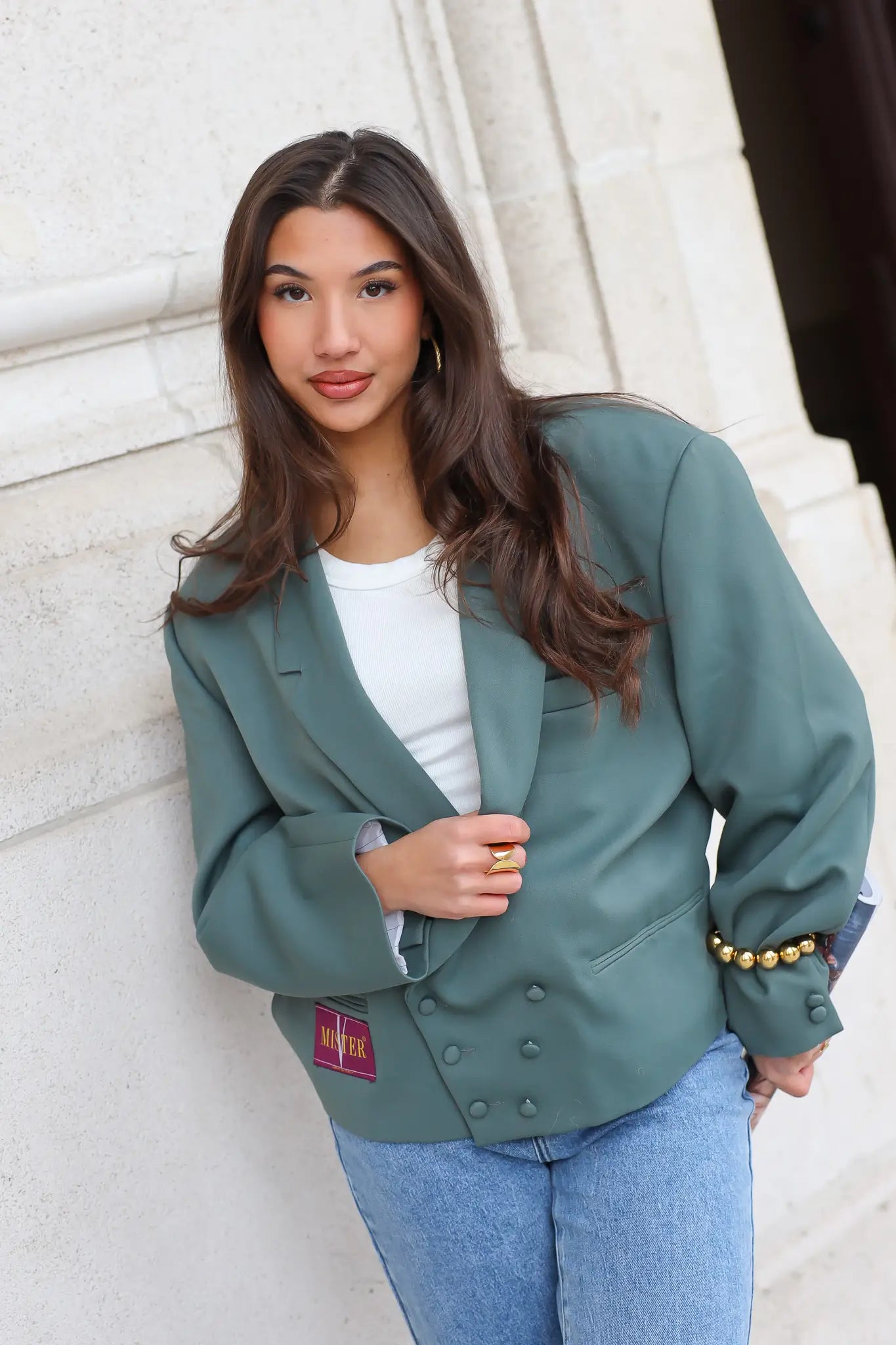 Atelier Series Reworked Blazer Groen
