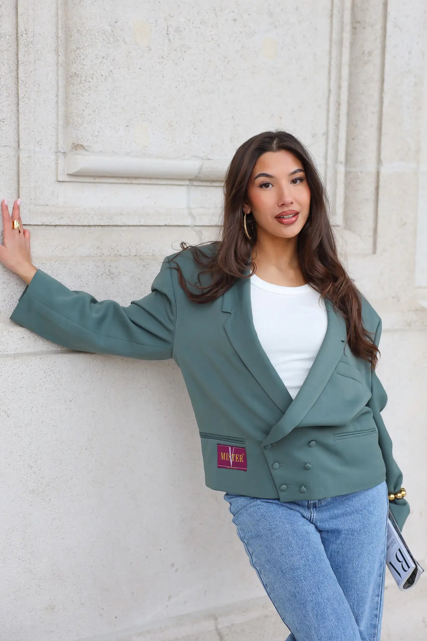 Atelier Series Reworked Blazer Groen