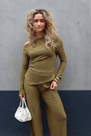 Asymmetrische Structuur Top Groen