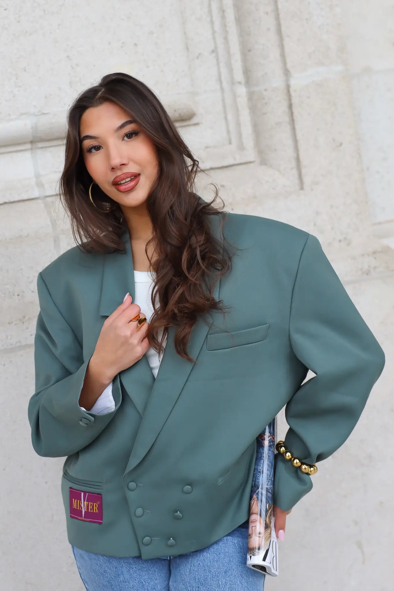 Atelier Series Reworked Blazer Groen