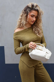 Asymmetrische Structuur Top Groen