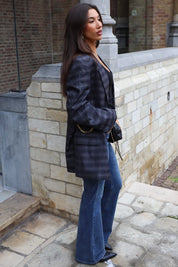 Atelier Series Reworked Blazer Chain Details Grijs