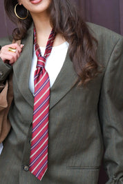 Stropdas Gestreept Rood